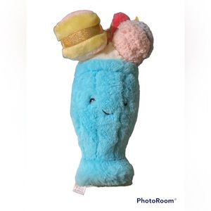 F.A.O Schwartz Blue Tasties sweet friends Kawaii Milkshake Cake NEW plush